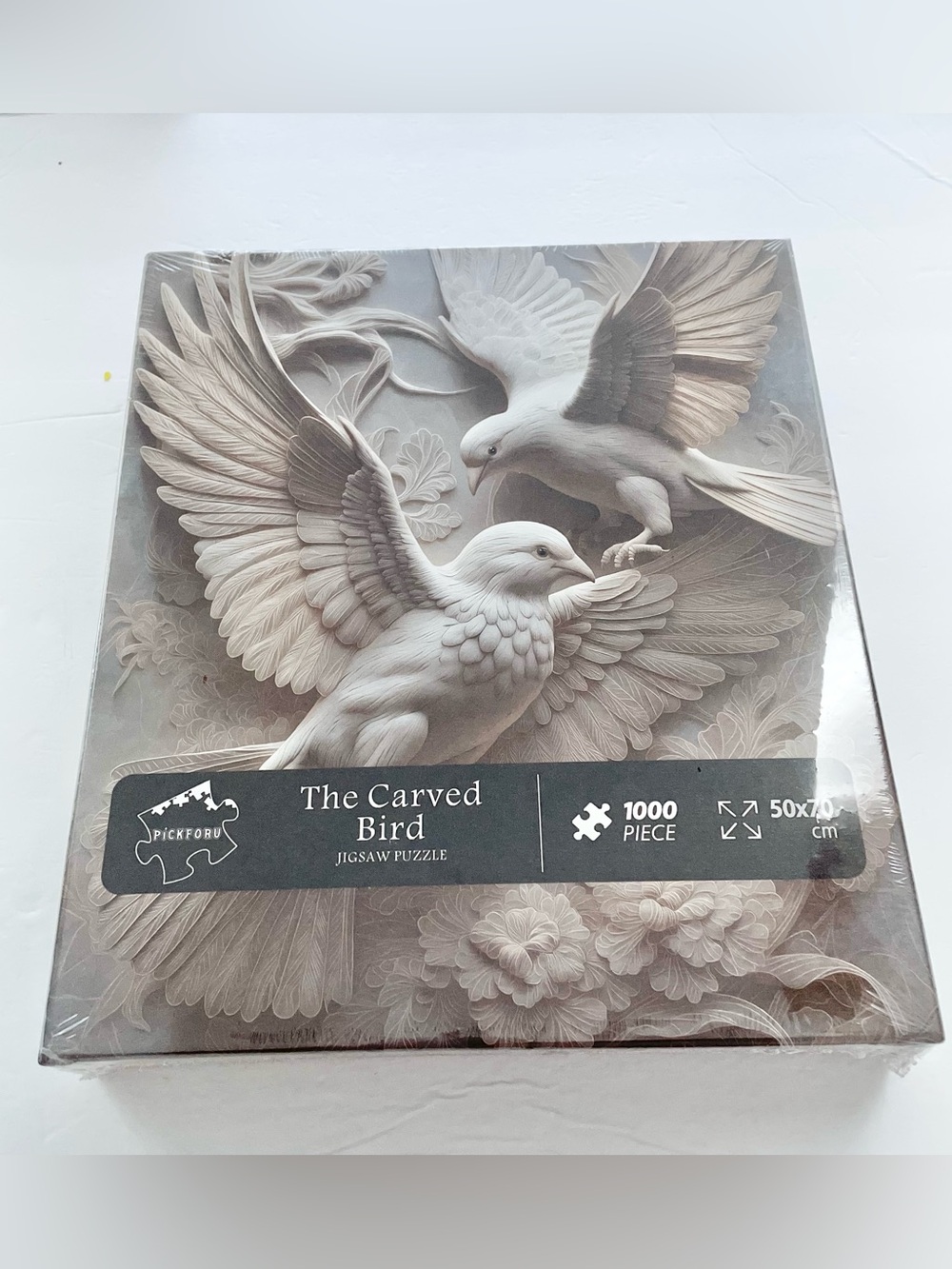 The Carved Bird Jigsaw Puzzle - Gray